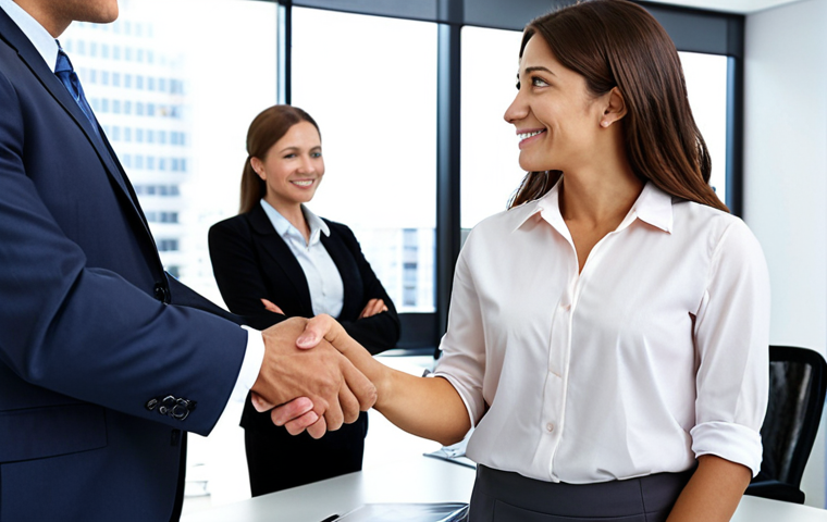 **Image Prompt:** A successful business owner shaking hands with a labor law consultant. The background shows a modern office setting, emphasizing professionalism and trust. Focus on conveying a sense of security and compliance with labor laws.