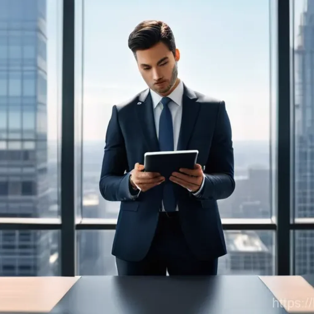 노무사 연봉과 전망 - **Prompt:** A highly confident and sophisticated labor lawyer, dressed in a sharp, modern business s...