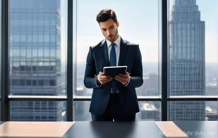 노무사 연봉과 전망 - **Prompt:** A highly confident and sophisticated labor lawyer, dressed in a sharp, modern business s...