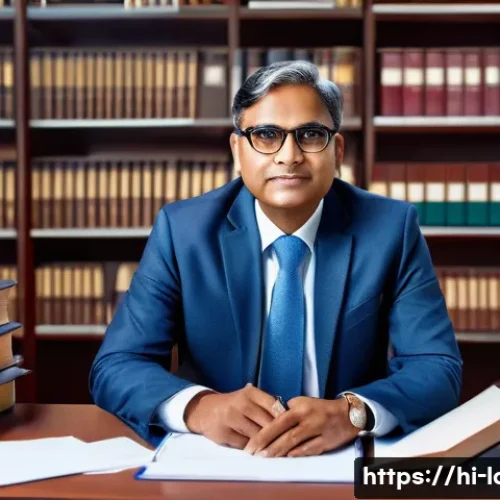 공인노무사와 자격증 활용 방법 - A professional Indian labor law consultant, depicted as a confident middle-aged man wearing business...